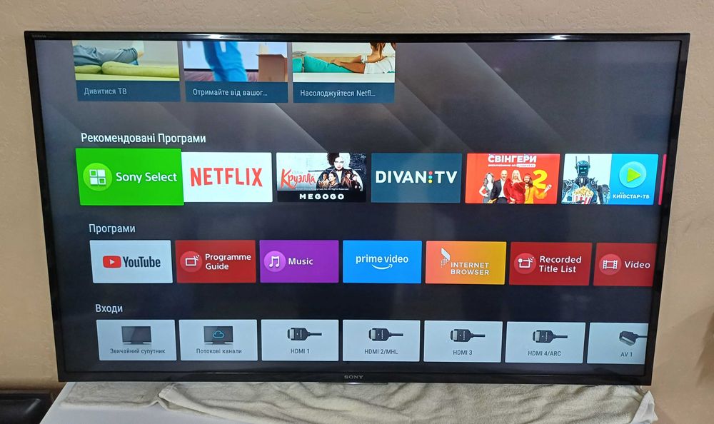 Андроид смарт телевизор 55 дюймов Сони Sony KD-55X8005C UltraHD 4К