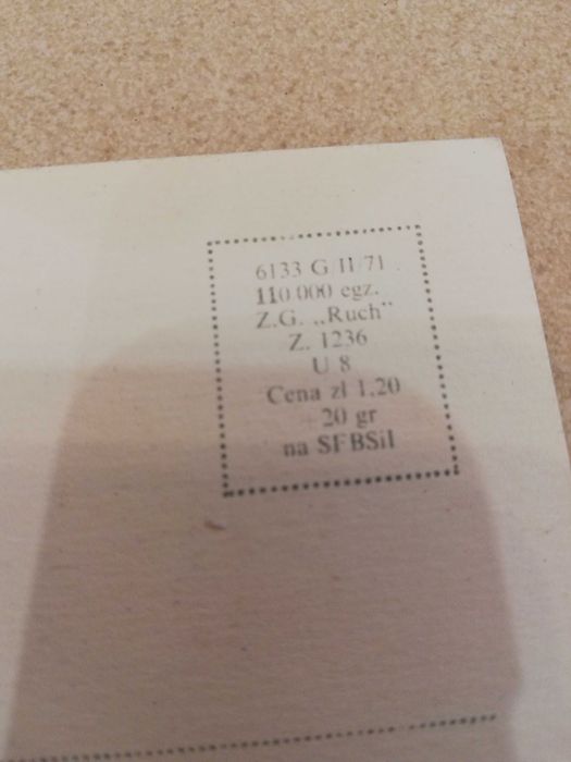 Kartka pocztowa pocztówka 1971r Weołych Świąt