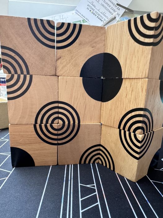 Drewniane klocki MONTESSORI przestrzenne