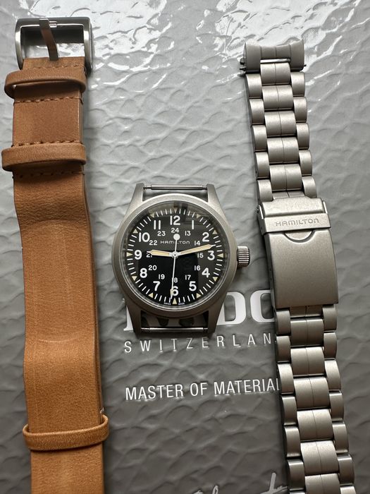 Hamilton Khaki Field Mechanical 38 mm bransoleta i pasek