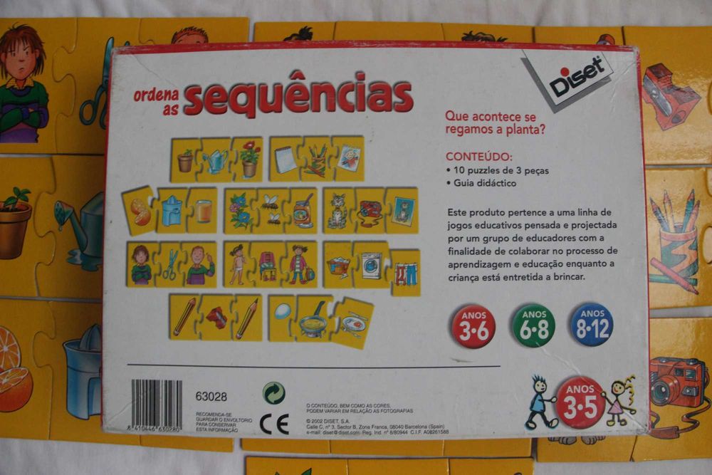 Puzzle - ordena as sequências - Diset