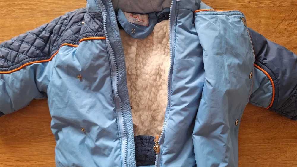 KOMBINEZON kurtka i kaptur odpinany polar odpinana osłona na nogi