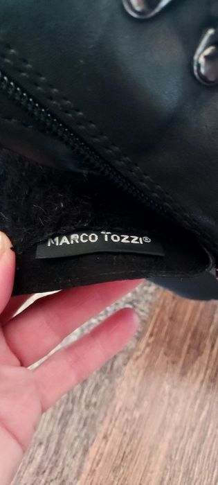 Botki czarne skórzane