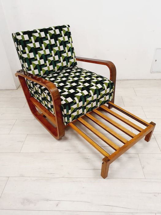 Rozkładany Fotel Art Deco Frantisek Reindl