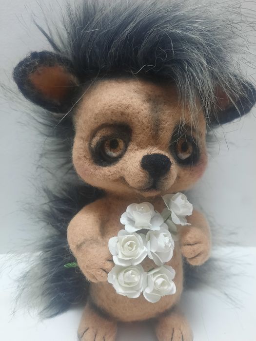 Валяная игрушка, валяна іграшка їжачок