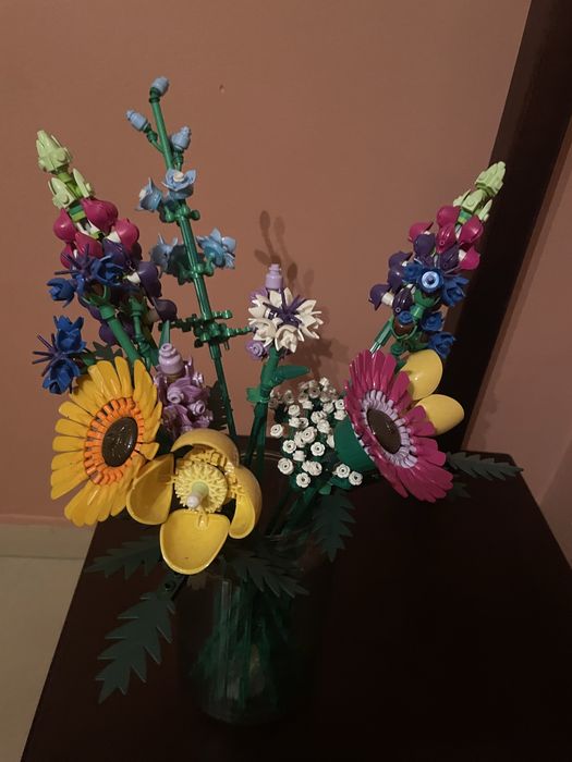 Puzzle lego kwiaty polne