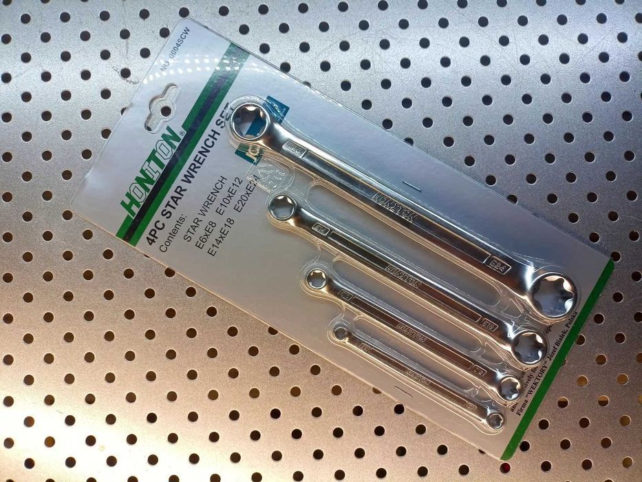 klucze TORX E6 X E8 E10 X E12 E14 X E18 E20 X E24 Klucze płaskie TORX