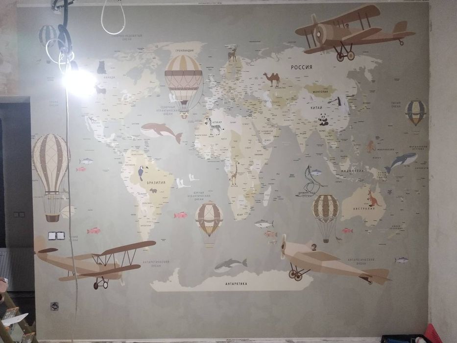 Поклейка обоев недорого