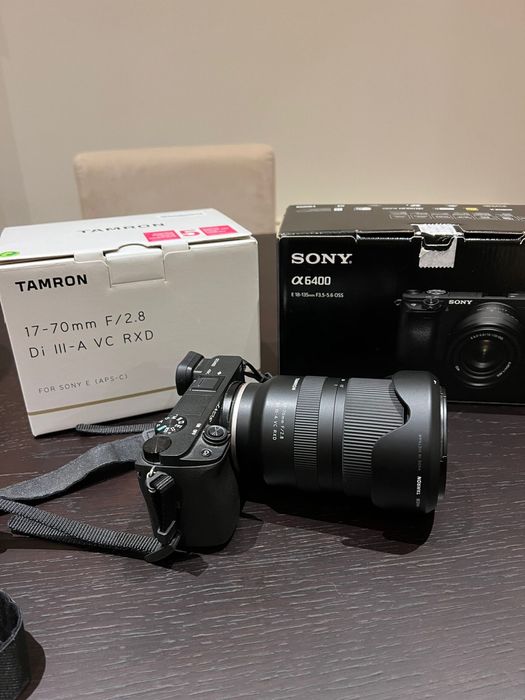 Sony A6400 + Tamron 17-70 2.8 + Baterias + SD Card