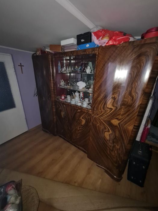 Witryna i szafa z lat 70 tych, stare meble
