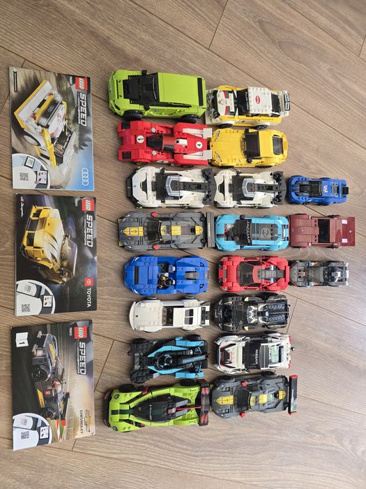 Lego Speed Champions Audi Quattro Lamborghini  McLaren Chevrolet Porsche Ferrari Zabawki Kolekcja Zestaw Nissan GTR Jaguar