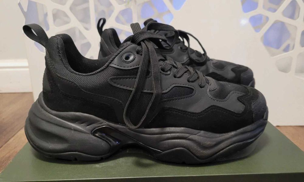 Neil Barrett Vibram Croquis Mesh Low-Top Sneakers 42 Czarne sneakersy