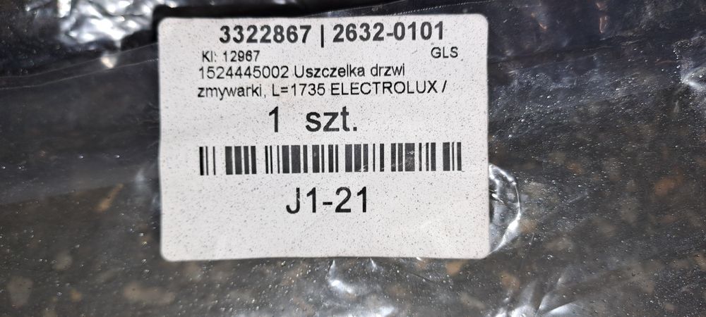 Uszczelka do zmywarki