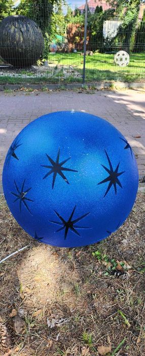 Świetlna kula betonowa LED - gwiazdki z brokatem - średnica 50 cm