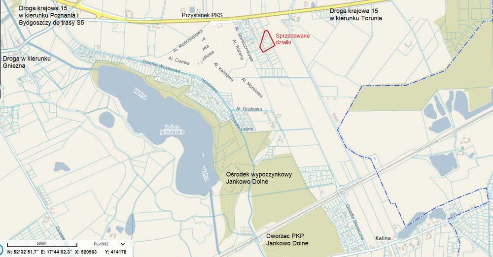 Działki Lulkowo / Kalina, gm. Gniezno MPZP prąd na działce PROMOCJA - Widok 6