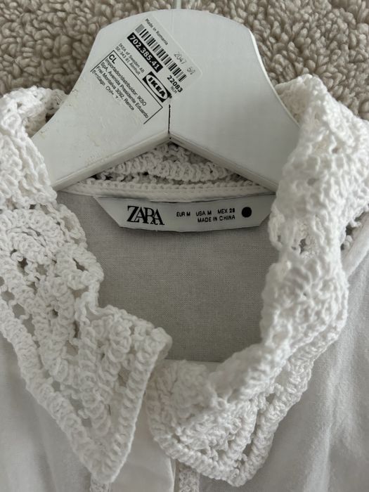 Blusa branca Zara Mulher