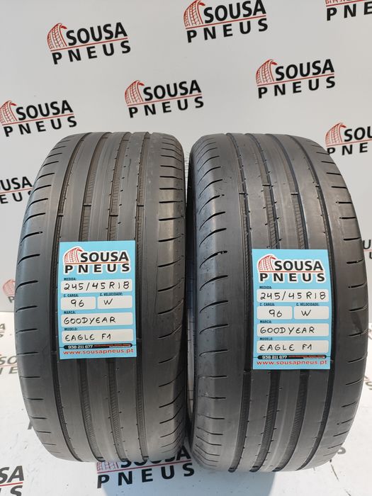 2 pneus semi novos 245-45R18 goodyear - Oferta dos Portes