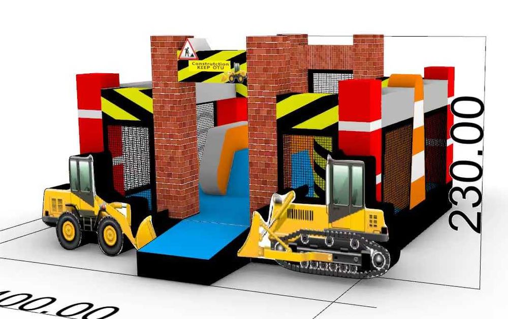 Insuflável Parque de obras (novo)