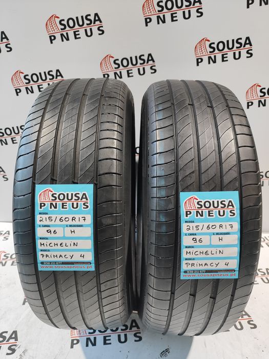 2 pneus semi novos 215-60R17 Michelin - Oferta dos Portes