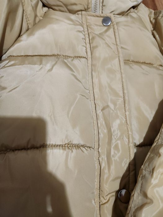 Куртка зимова бежево- золотиста