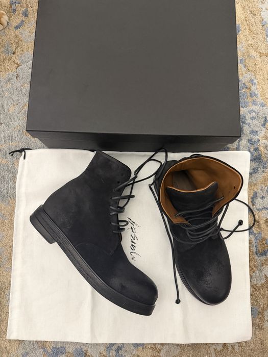 Черевики Marsell нові Zucca Zeppa Black Leather Ankle Boot ботинки