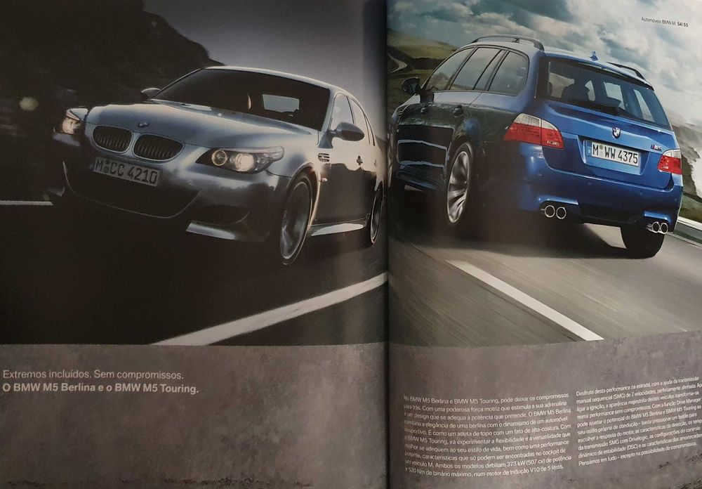 Catálogo de toda a gama BMW - original - Ano 2009