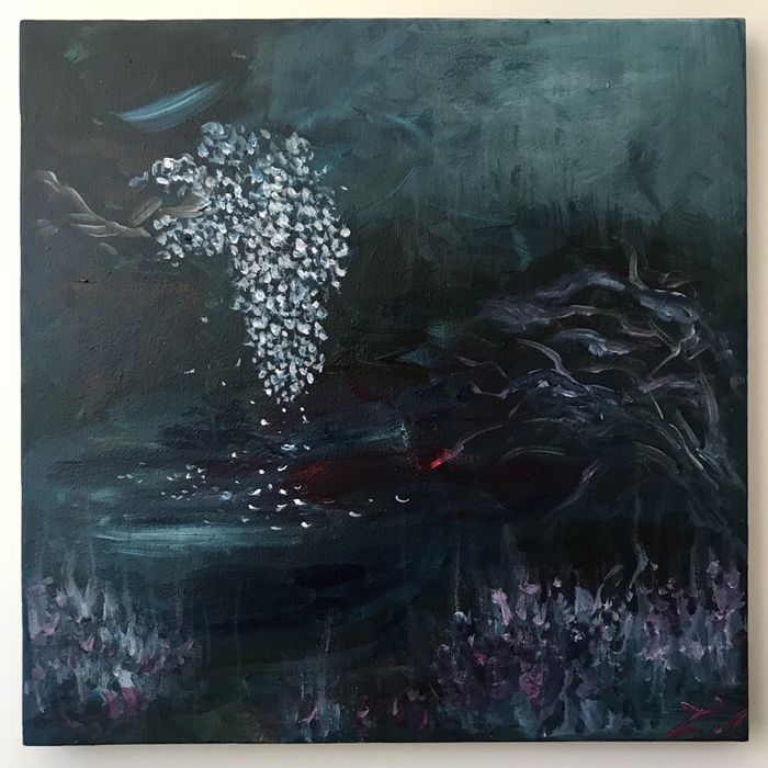 Картина «Лимб», мистика, абстракция, инферно, декор,интерьер, холст.