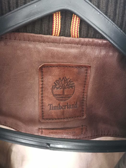 Casaco cabedal TIMBERLAND castanho usado M