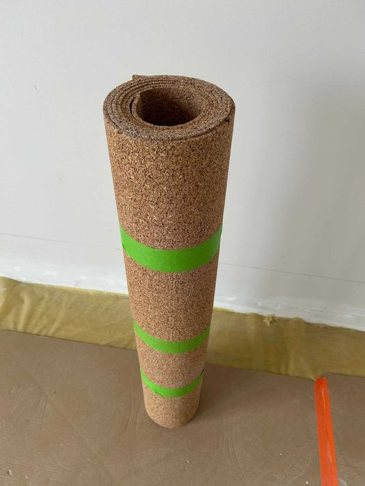 Podkład korkowy 5 mm pod panele, podłogi - ok. 65m2