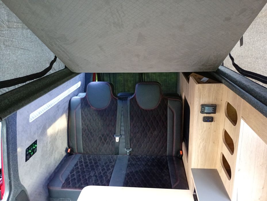 Ławka kanapa łóżko rozkładane do kampera kampervana T5 T6 transporter