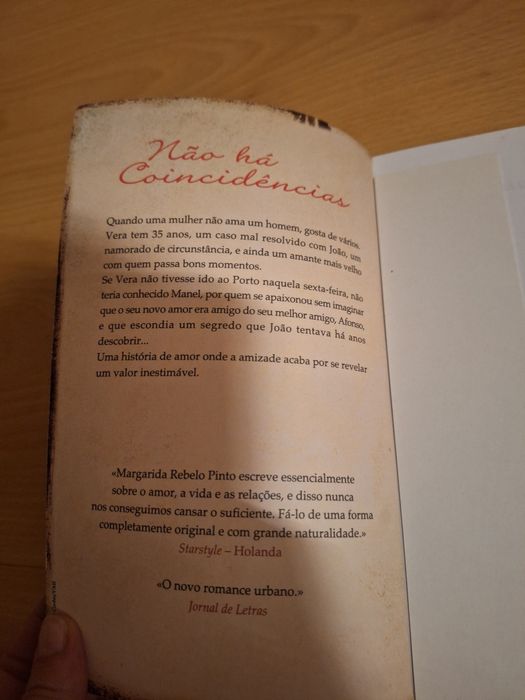 Livro Não há coincidências de Margarida Rebelo Pinto