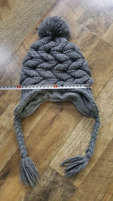 Zimowa czapka 52 53 dla dziewczynki ciepła gruba 104