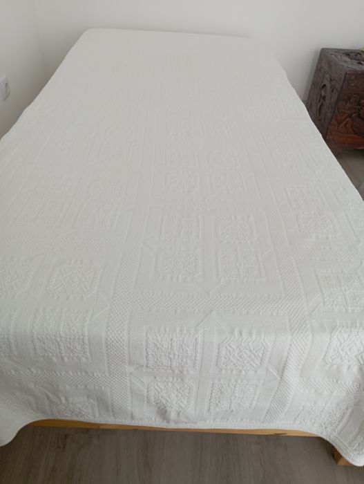 Colcha 100% algodão para cama de solteiro