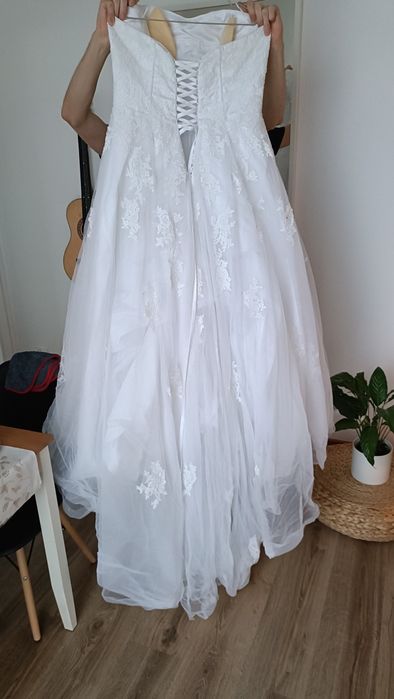 Suknia ślubna plus size princessa A 48/50