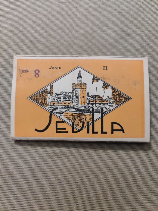 Postais antigos de Sevilha, coleção de 12 postais