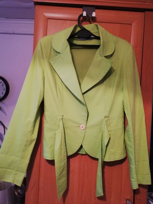 Marynarka/żakiet damski limonka rozmiar 36