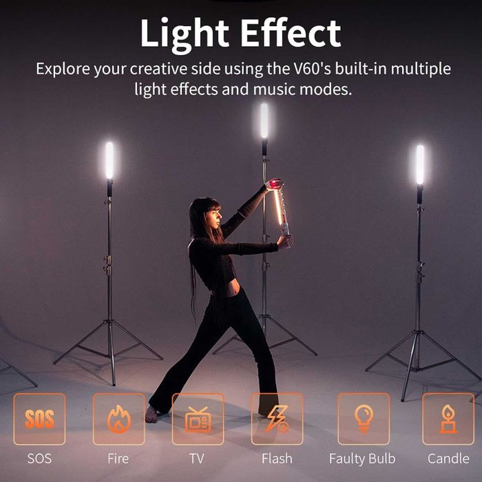 Zhiyun Fiveray V60 LED Light Wand | SELADO | 3 ANOS DE GARANTIA