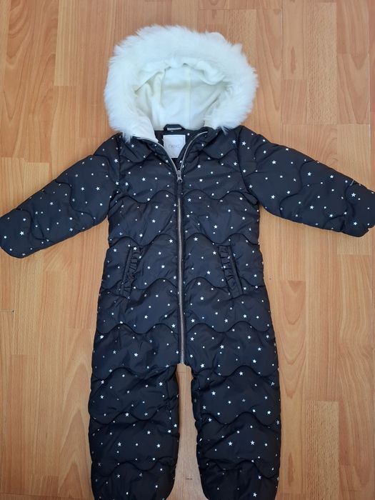 Зимовий комбінезон next некст чорний зимний комбинезон