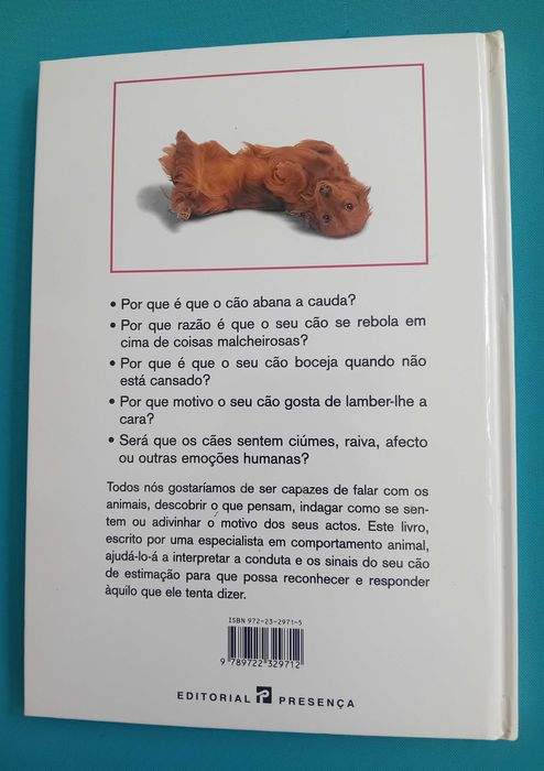 Livro Guia de treino do cão, estado impecável