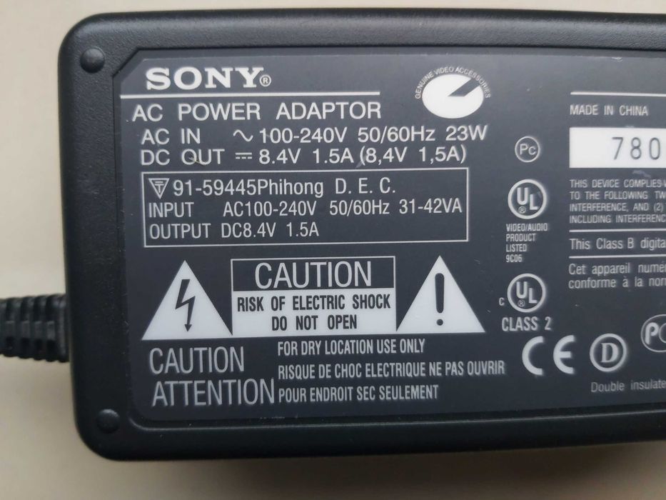 Adapter AC-L10A Zasilacz ORYGINAŁ SONY