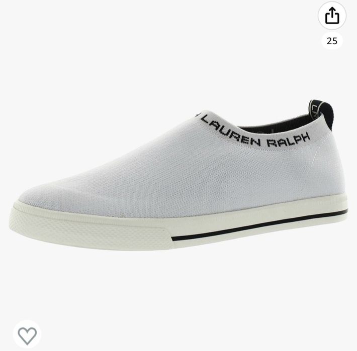 Слипоны белые Ralph Lauren