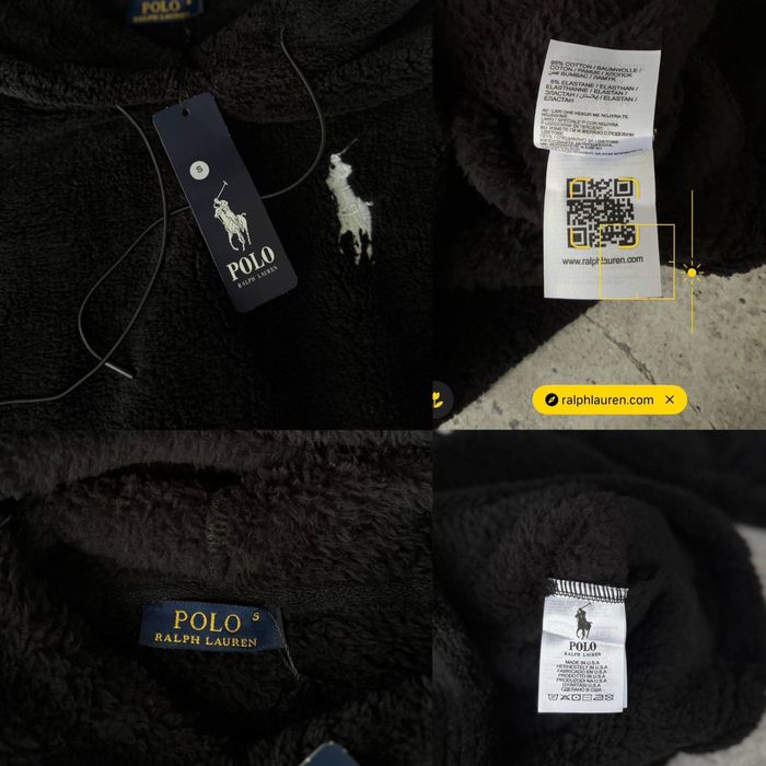 Преміум худі Polo Ralph Lauren з вишитим лого та QR кодом