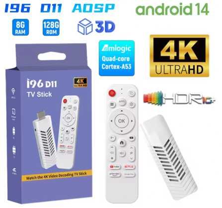 Android TV box - SMART TV - 8/128GB - WiFi - akcesoria do telewizora