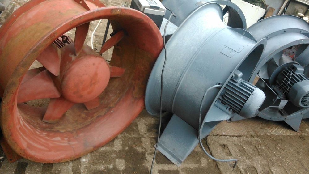 wentylator dmuchawa turbina osiowy rolniczy do suszenia ziół cebuli