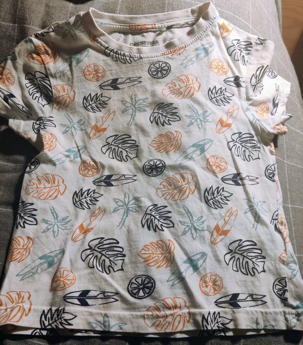 T-shirt, manga curta, branca, Orchestra, 5 anos