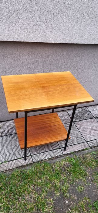 Stolik pod telewizor PRL metalowy stelaż