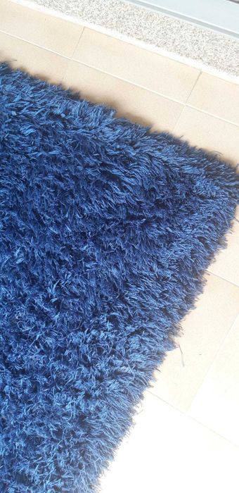 Tapete azul escuro 2,05 x 1,45 cm