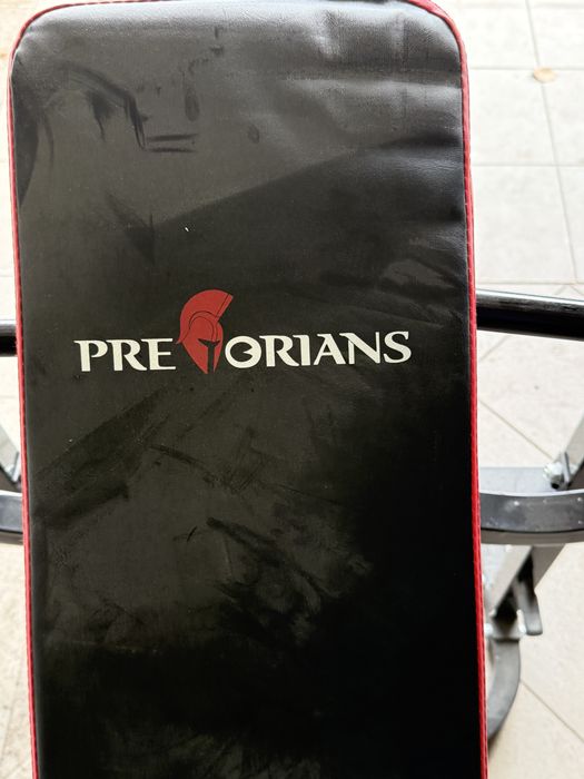 Zestaw do ćwiczeń ławeczka, 2 sztangi, gryf mały i obciążniki.