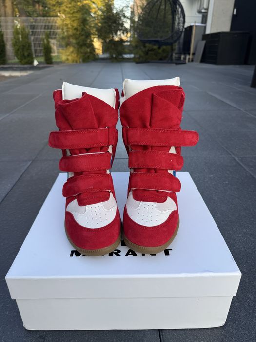 Wegde Sneakres Red White Blue Gum