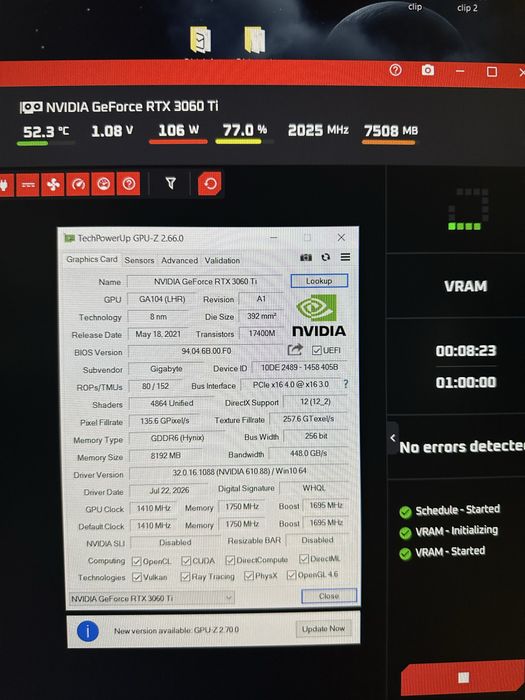 Відеокарта RTX 3060 Ti Gigabyte Eagle 8GB GDDR6